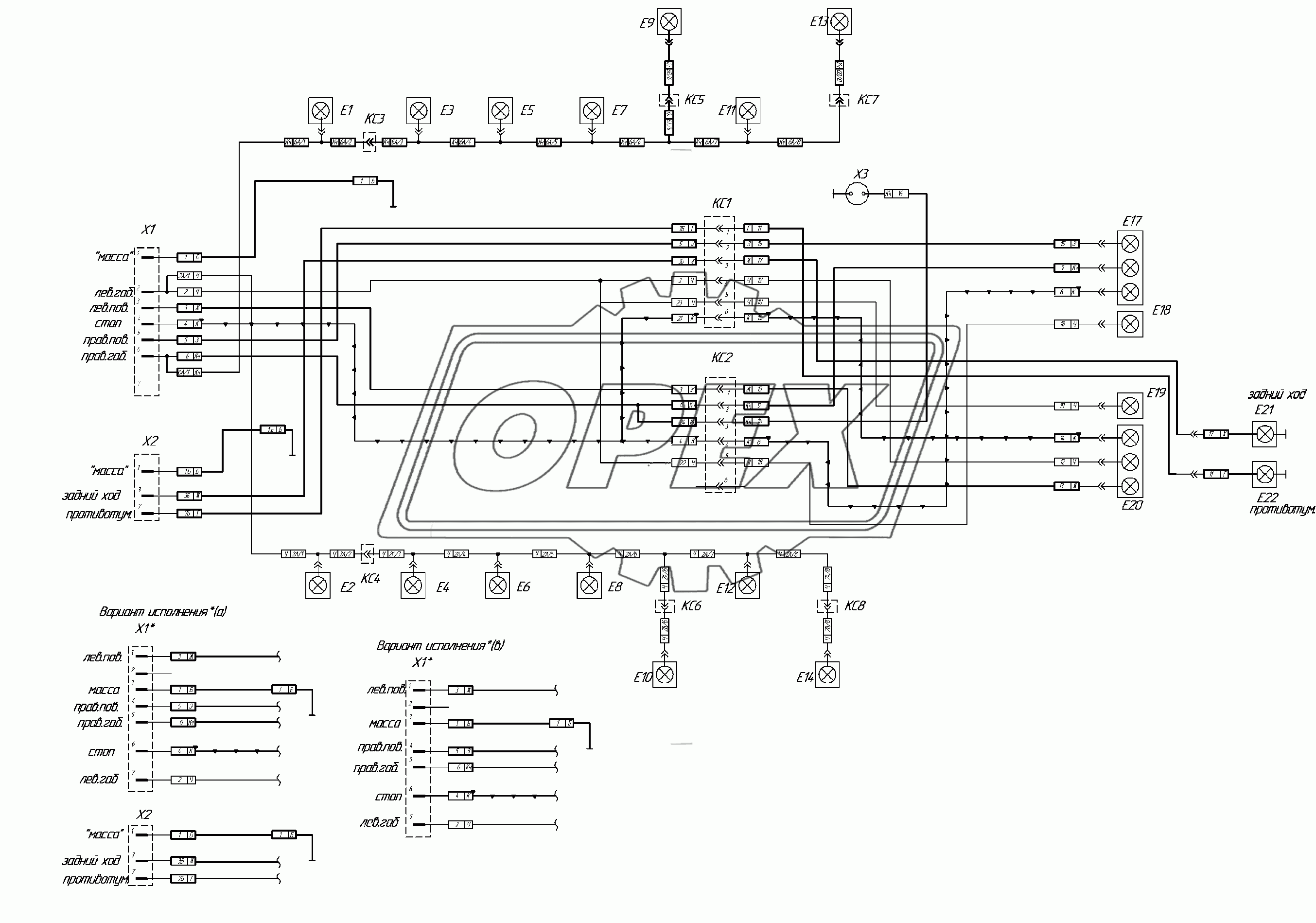 Схема электрическая соединений 1